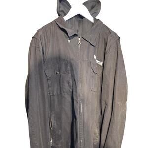 Black harley davidson jacket With Hooded Vest
